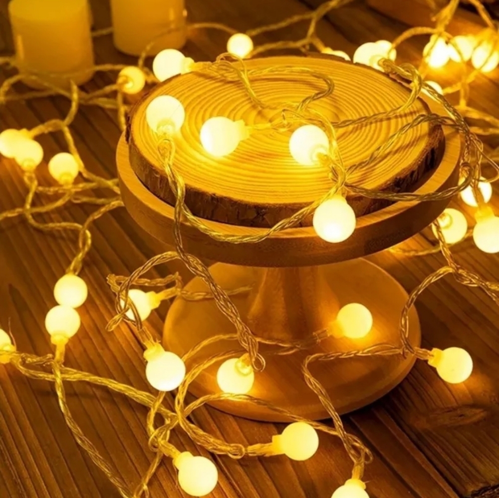 2 pack Globe String Light for Room Decor, 20 FT 40 LED Starry Light Fairy